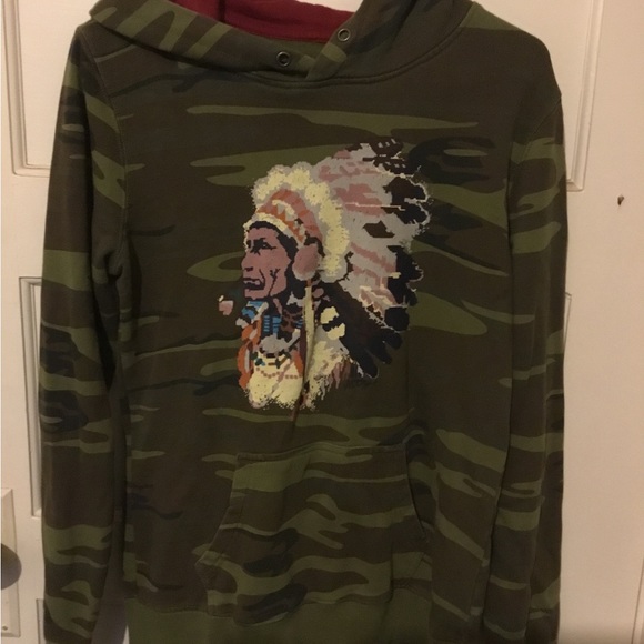 Hooey Tops - Women’s Hooey Indian Chief Hoodie size Small